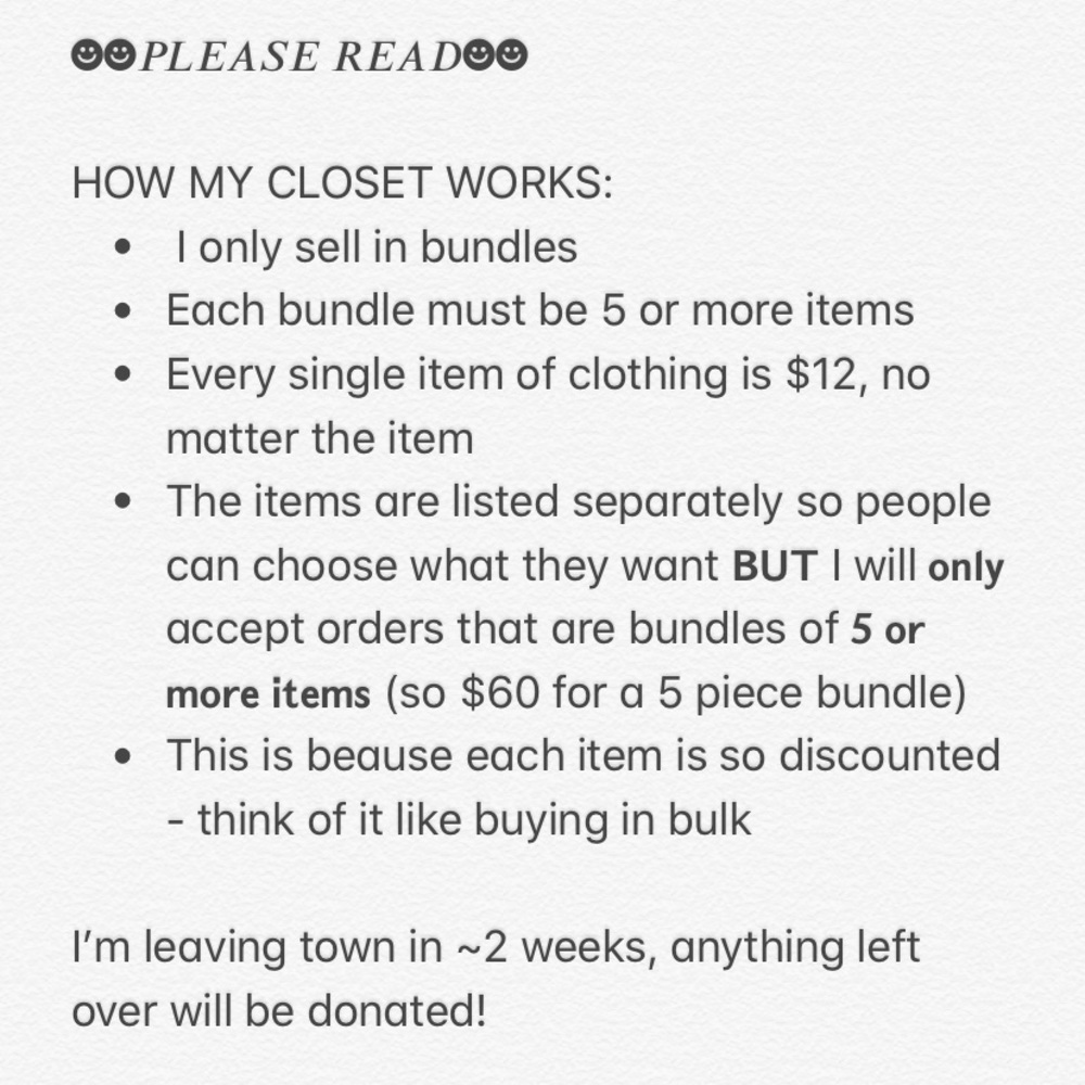 ☻︎ READ BEFORE BUYING ☻︎
